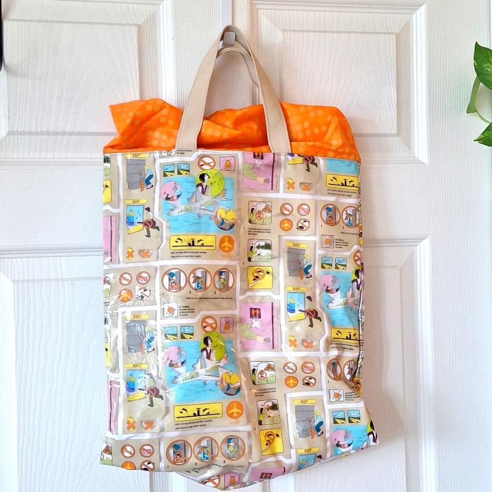 Rare Vintage Transversion Vinyl Tote Shoulder Bag